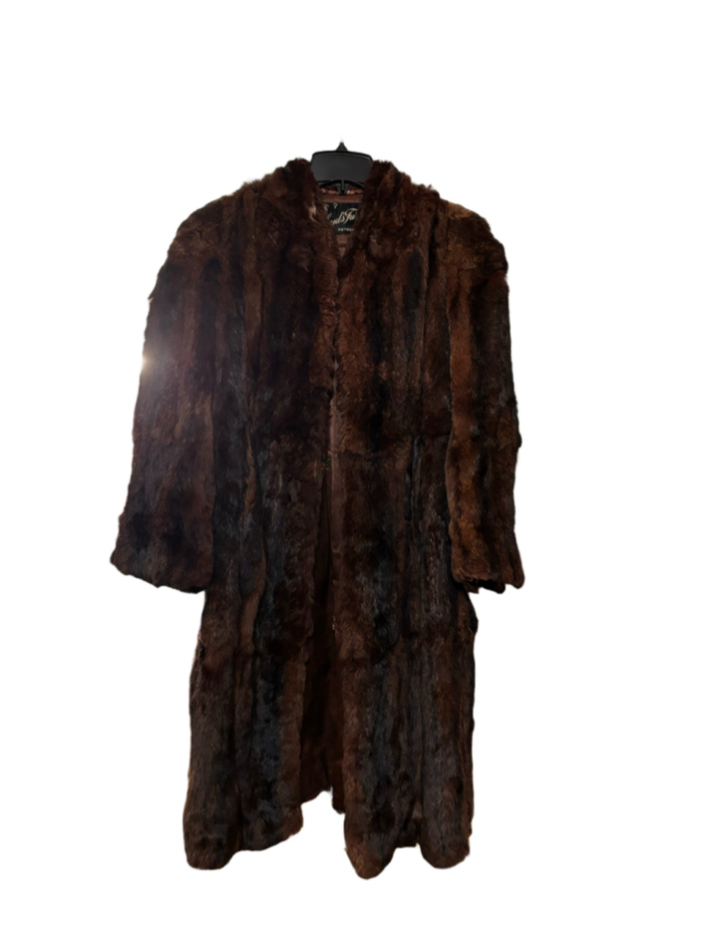 Women's Vintage Lloyd's Furs Brown Real Fur Cutter’s Coat